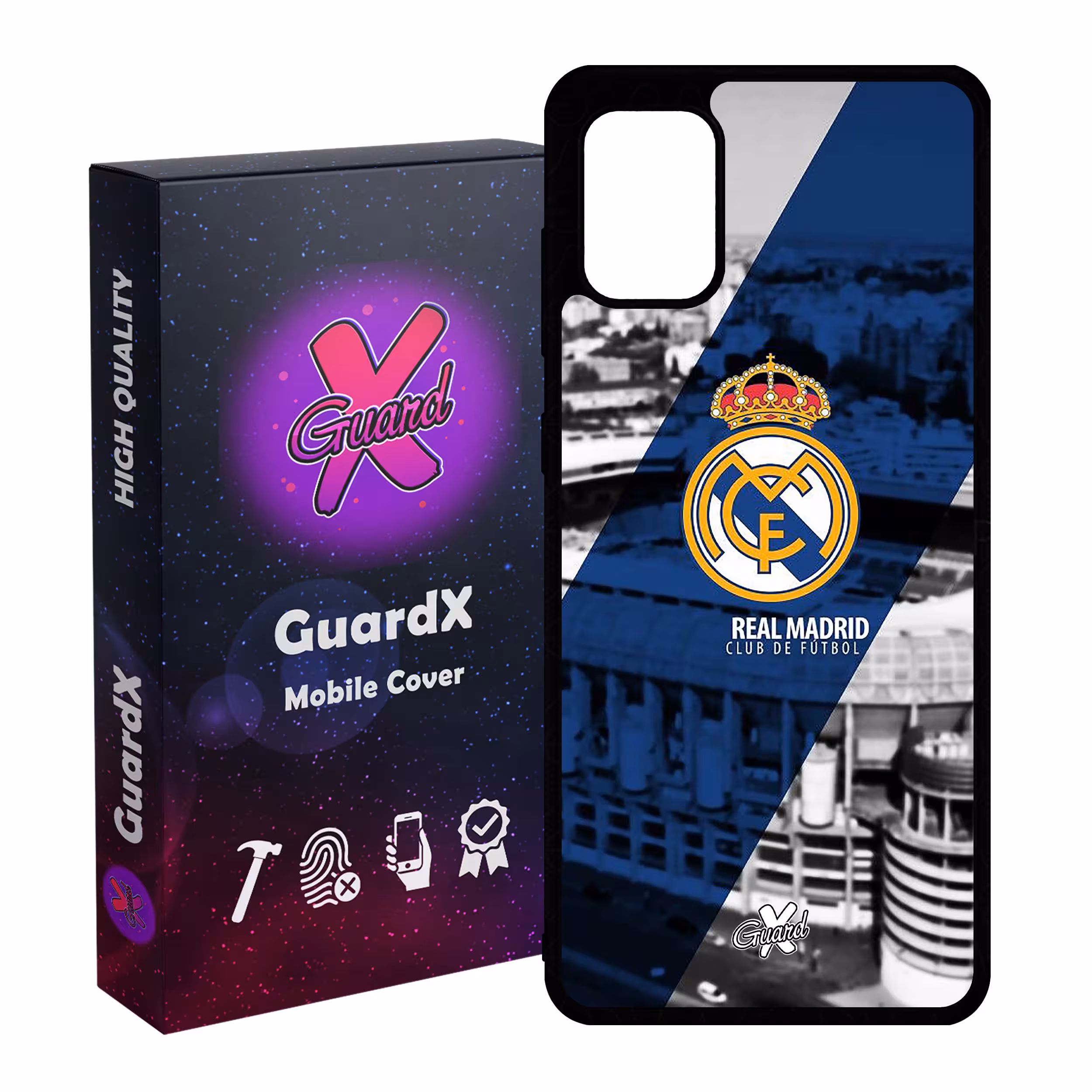 کاور گارد ایکس طرح Real Madrid مدل Glass10054 مناسب برای گوشی موبایل سامسونگ Galaxy A31