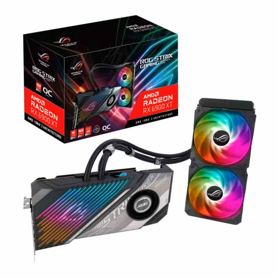 کارت گرافیک  ایسوس مدل ROG-STRIX-LC-RX6900XT-O16G-GAMING حافظه 16 گیگابایت
