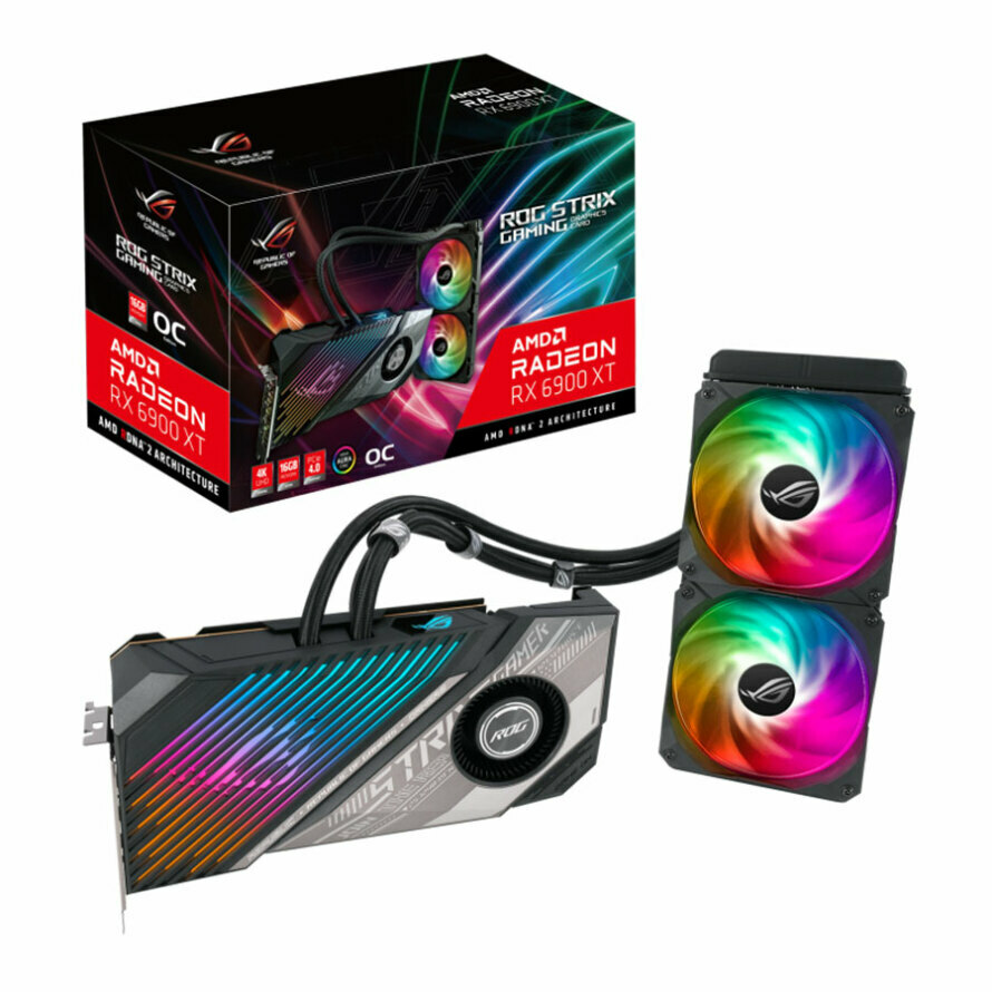 کارت گرافیک  ایسوس مدل ROG-STRIX-LC-RX6900XT-O16G-GAMING حافظه 16 گیگابایت