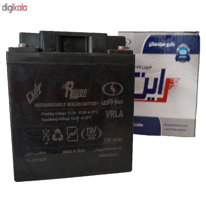 باتری یو پی اس 12 ولت 28 آمپرساعت صباباتری مدل 12SB28