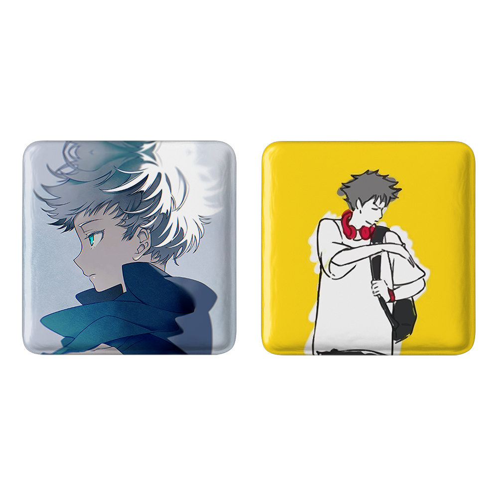 پیکسل خندالو مدل کودکی گوجو ساتورو و فوشیگورو مگومی انیمه جوجوتسو کایزن کد 1112711121 مجموعه 2 عددی