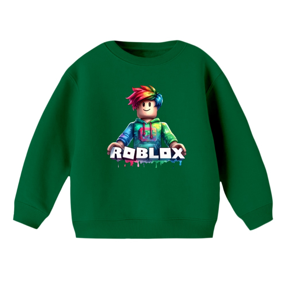سویشرت بچگانه مدل روبلاکس کد 17 رنگ سبز