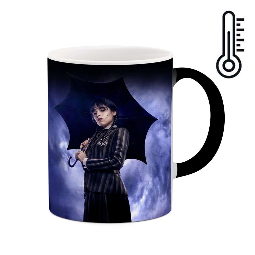 ماگ حرارتی طرح سریال Wednesday مدل mgph14102