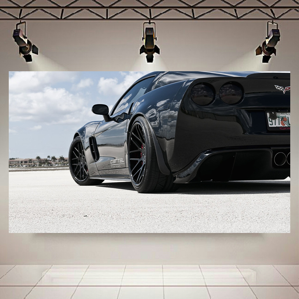 تابلو شاسی طرح ماشین مدل کوروت C6 کد AR4220