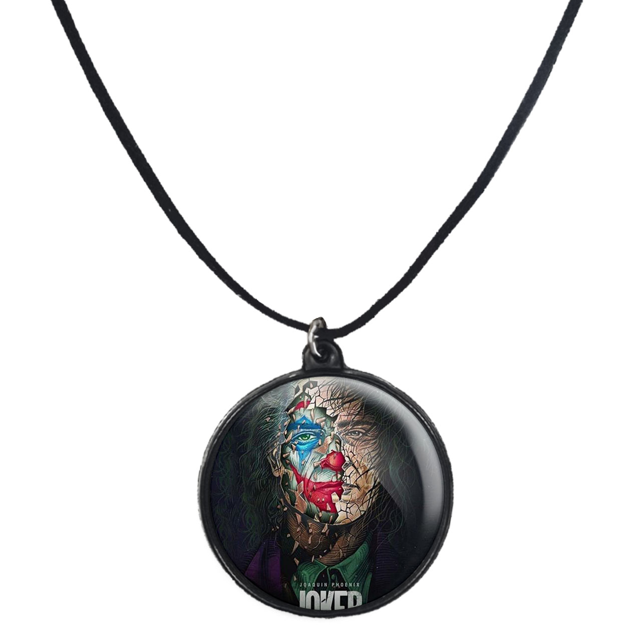 گردنبند پرمانه طرح جوکر کد pmb.6087 مدل دو طرفه