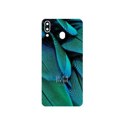 برچسب پوششی ماهوت مدل Green Feather مناسب برای گوشی موبایل سامسونگ Galaxy M20