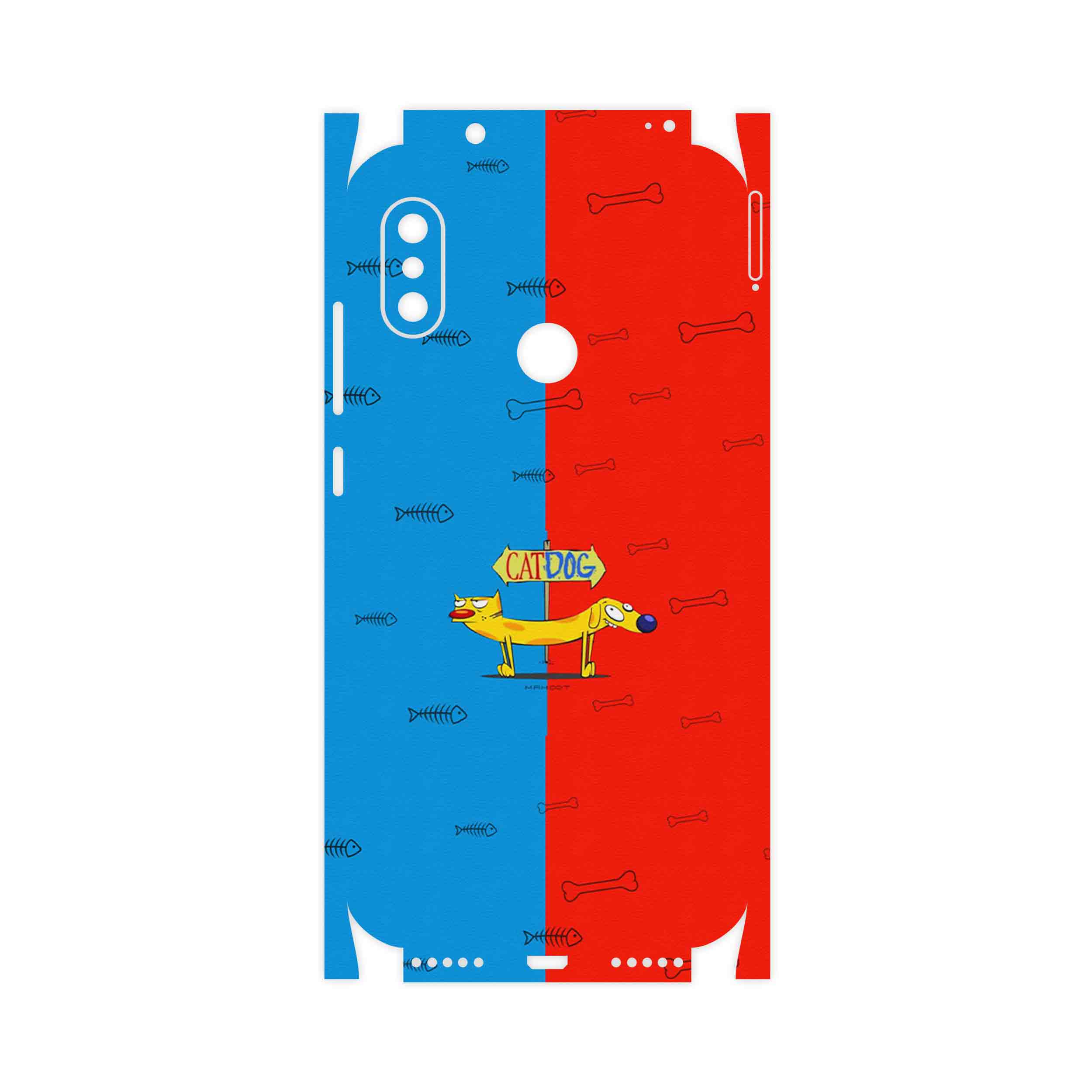 برچسب پوششی ماهوت مدل CatDog-FullSkin مناسب برای گوشی موبایل شیائومی Redmi Note 6 Pro