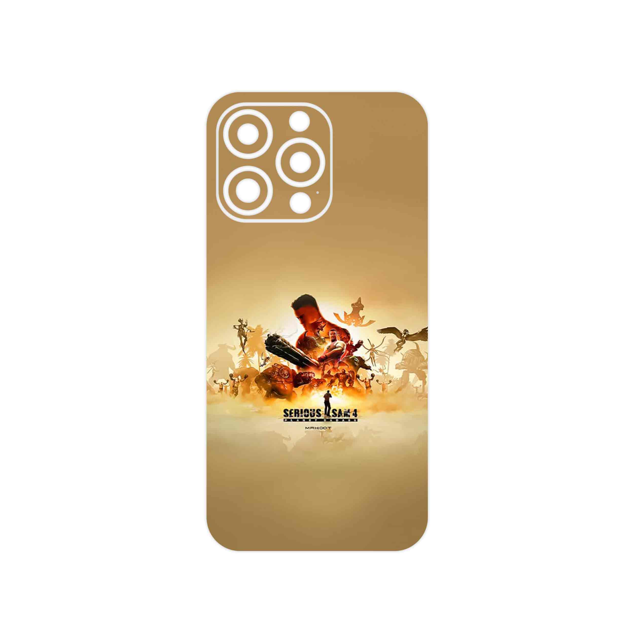 برچسب پوششی ماهوت مدل Serious Sam Game Series مناسب برای گوشی موبایل اپل iPhone 13 Pro Max