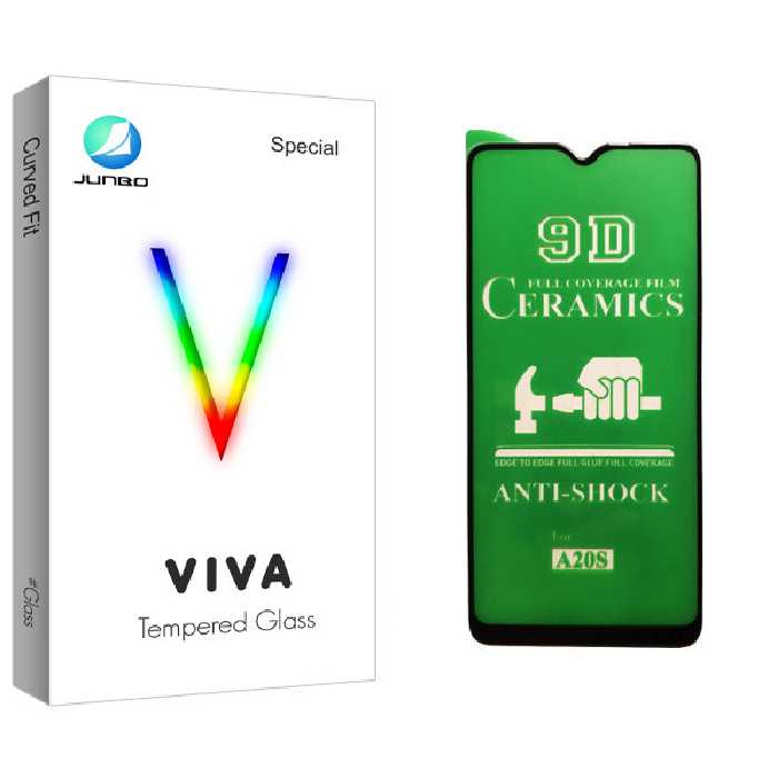 محافظ صفحه نمایش سرامیکی جانبو مدل Viva Glass مناسب برای گوشی موبایل سامسونگ Galaxy A20s | کالا برتری