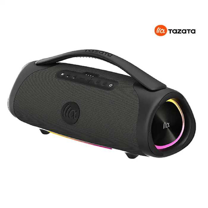خرید اسپیکر قابل حمل تازاتا BOOMBLAST MAX Gray | صدای 180 وات واقعی، پاوربانک، ضدآب