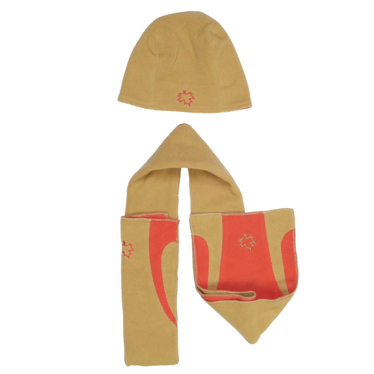 ست کلاه و شال گردن بچگانه مدل 408376Narrow-Beige