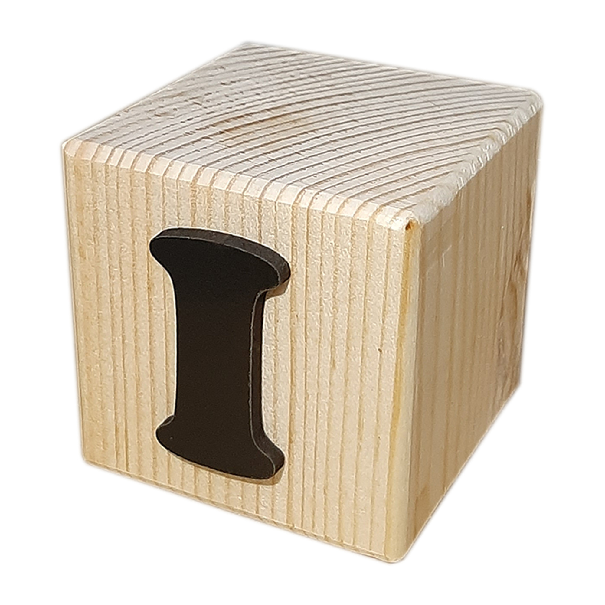 استند رومیزی تزیینی مدل مکعب طرح حرف i