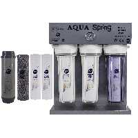 دستگاه تصفیه کننده آب آکوآ اسپرینگ مدل RO-S7-KZ 7100 به همراه فیلتر بسته 4 عددی