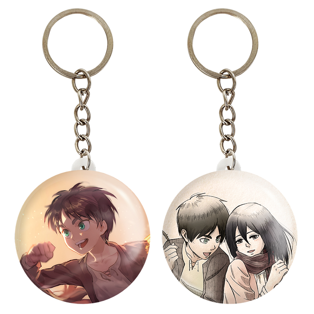 جاکلیدی خندالو مدل ارن و میکاسا انیمه اتک آن تایتان کد 1103111022 مجموعه 2 عددی