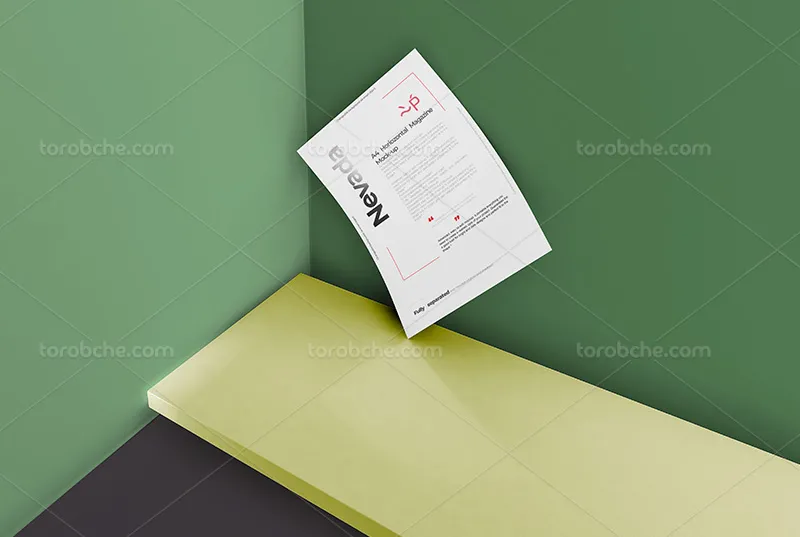 موکاپ PSD تراکت | گرافیک با طعم تربچه