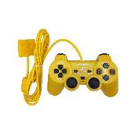 دسته سونی پلی استیشن 2 (PS2) زرد سیم ابریشمی