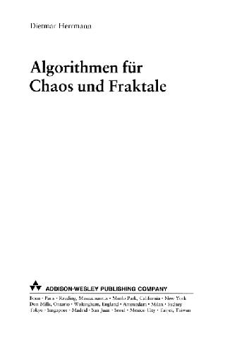 خرید و دانلود نسخه کامل کتاب Algorithmen fuer Chaos und Fraktale