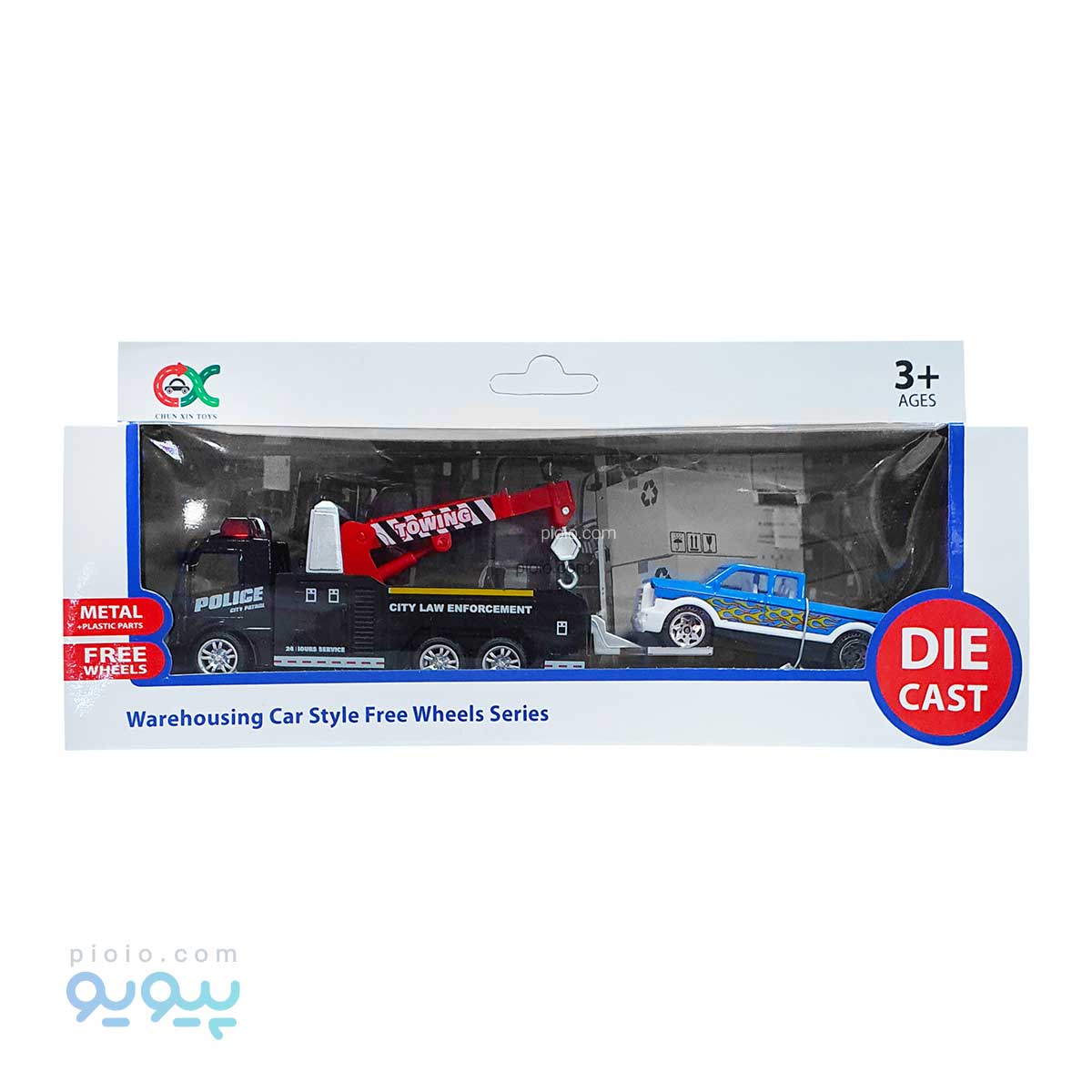 ماشین فلزی یدک کش پلیس آیتم th683 تک و عمده