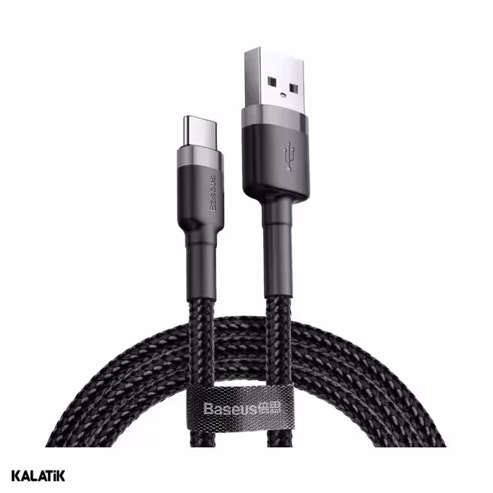 کابل تبدیل USB Type-A به USB Type-C باسئوس Cafule مدل CATKLF-B09/BG1 به طول 1 متر