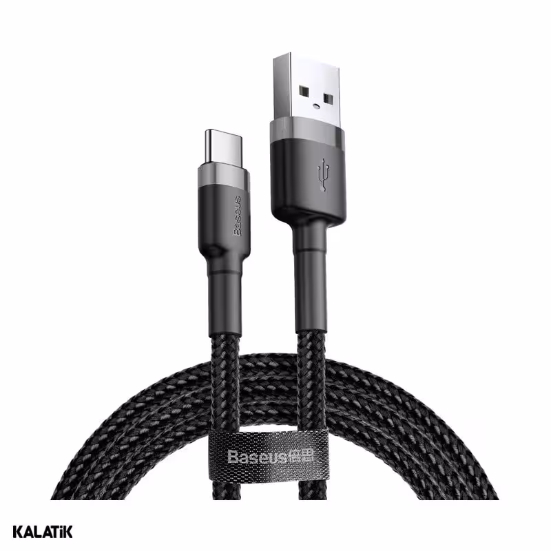 کابل تبدیل USB Type-A به USB Type-C باسئوس Cafule مدل CATKLF-B09/BG1 به طول 1 متر