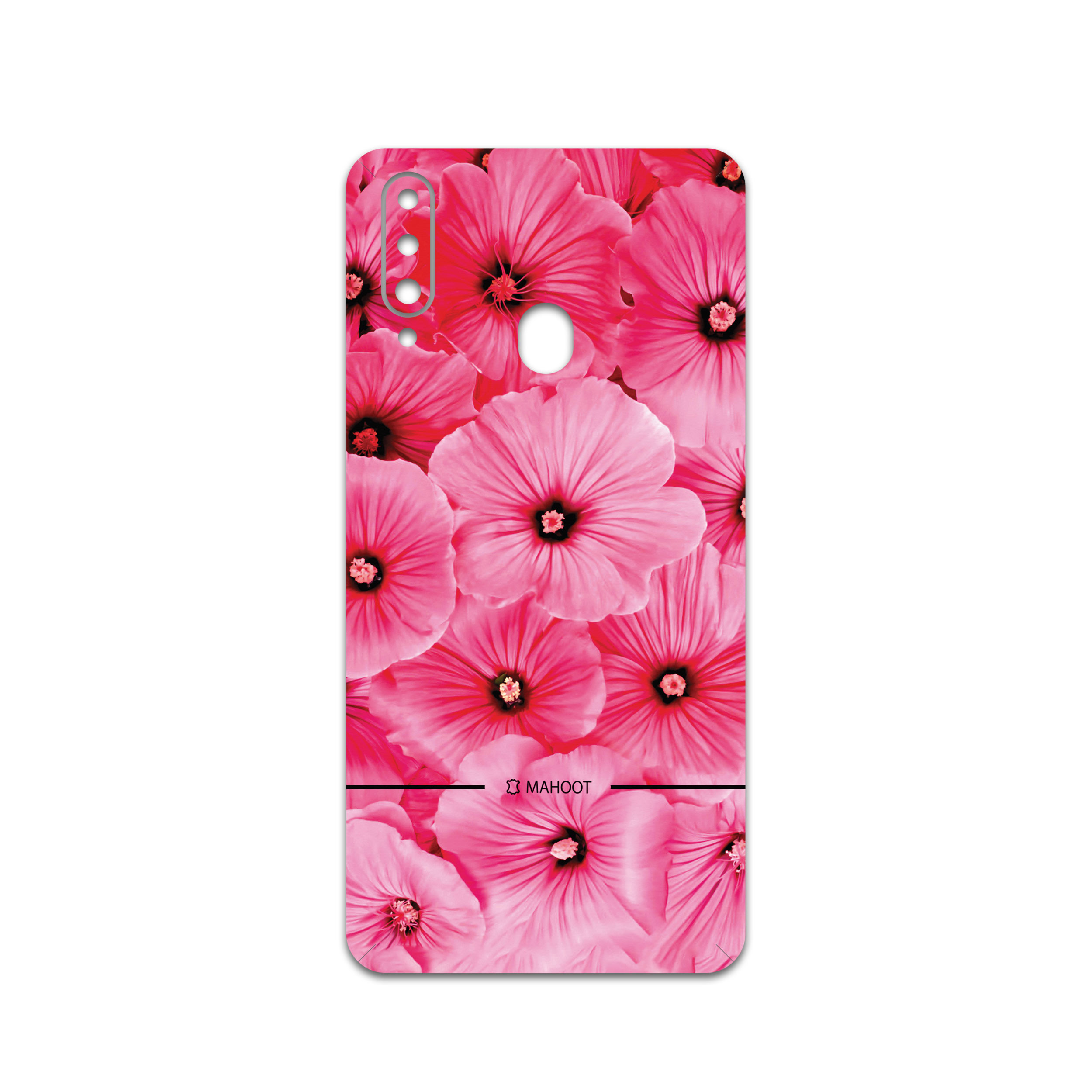 برچسب پوششی ماهوت مدل Pink-Flower مناسب برای گوشی موبایل سامسونگ Galaxy A20s