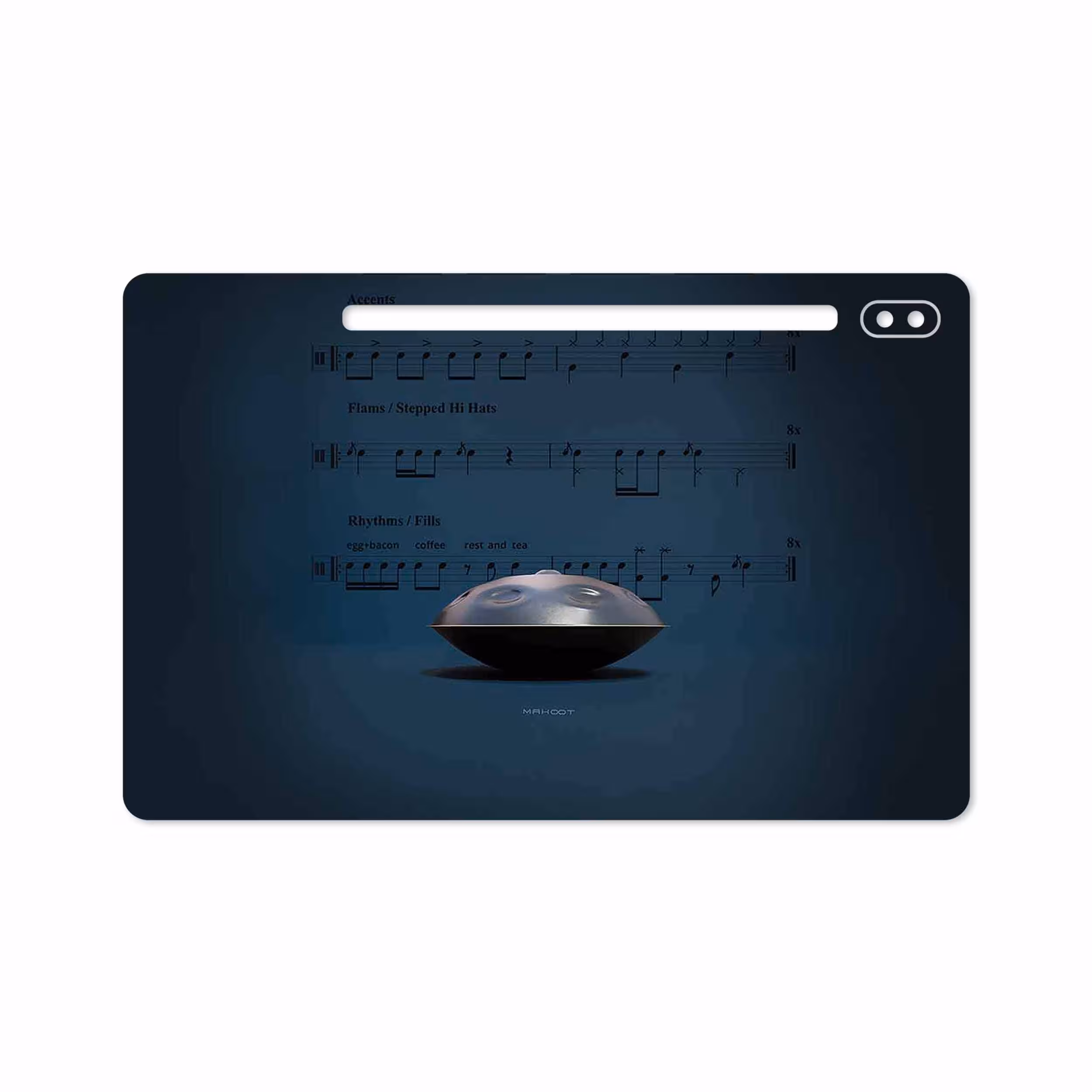 برچسب پوششی ماهوت مدل Hang Instrument مناسب برای تبلت سامسونگ Galaxy Tab S6 2019 SM-T860