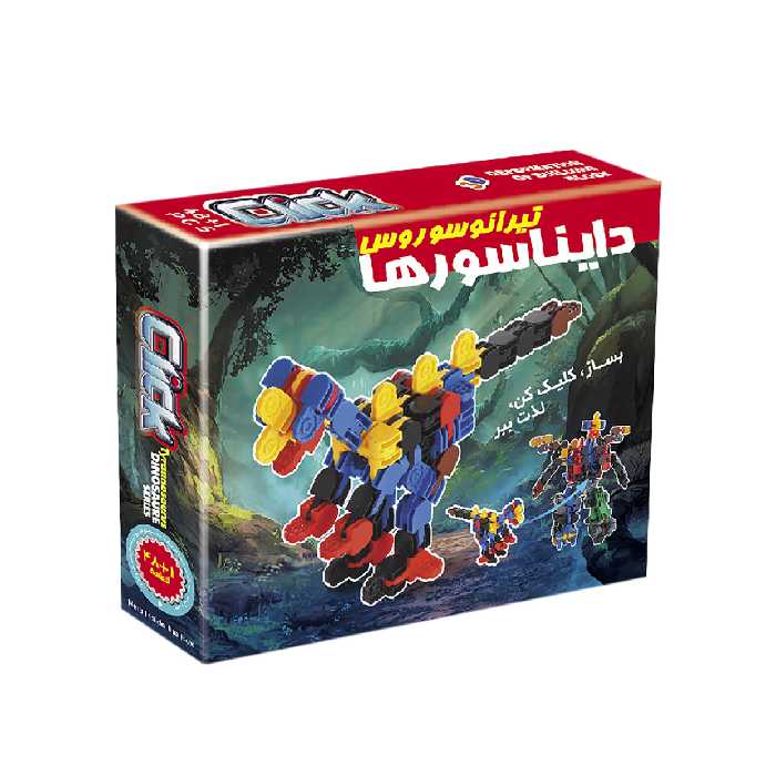 ساختنی کلیک مدل دایناسور تیرانوسوروس