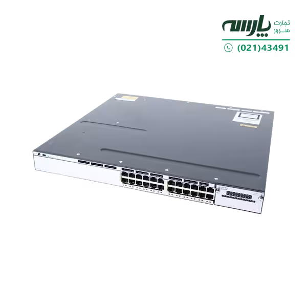 سوئیچ شبکه سیسکو 24 پورت WS-C3750X-24T-E