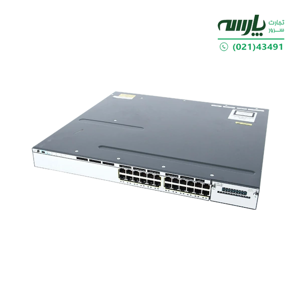 سوئیچ شبکه سیسکو 24 پورت WS-C3750X-24T-E