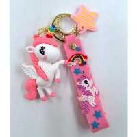 جاکلیدی سیلیکونی طرح اسب شاخ رنگی کد 125