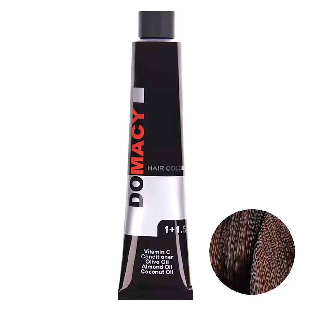 رنگ مو دوماسی سری بلوطی شماره 5.76 حجم 120 میلی لیتر رنگ قهوه ای بلوطی روشن