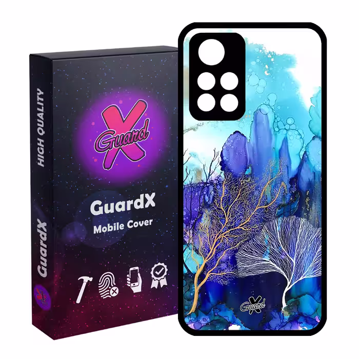 کاور گارد ایکس طرح آبرنگی مدل Glass10292 مناسب برای گوشی موبایل شیائومی Poco M4 Pro 5G/Redmi Note 11T 5G/Redmi Note 11S 5G