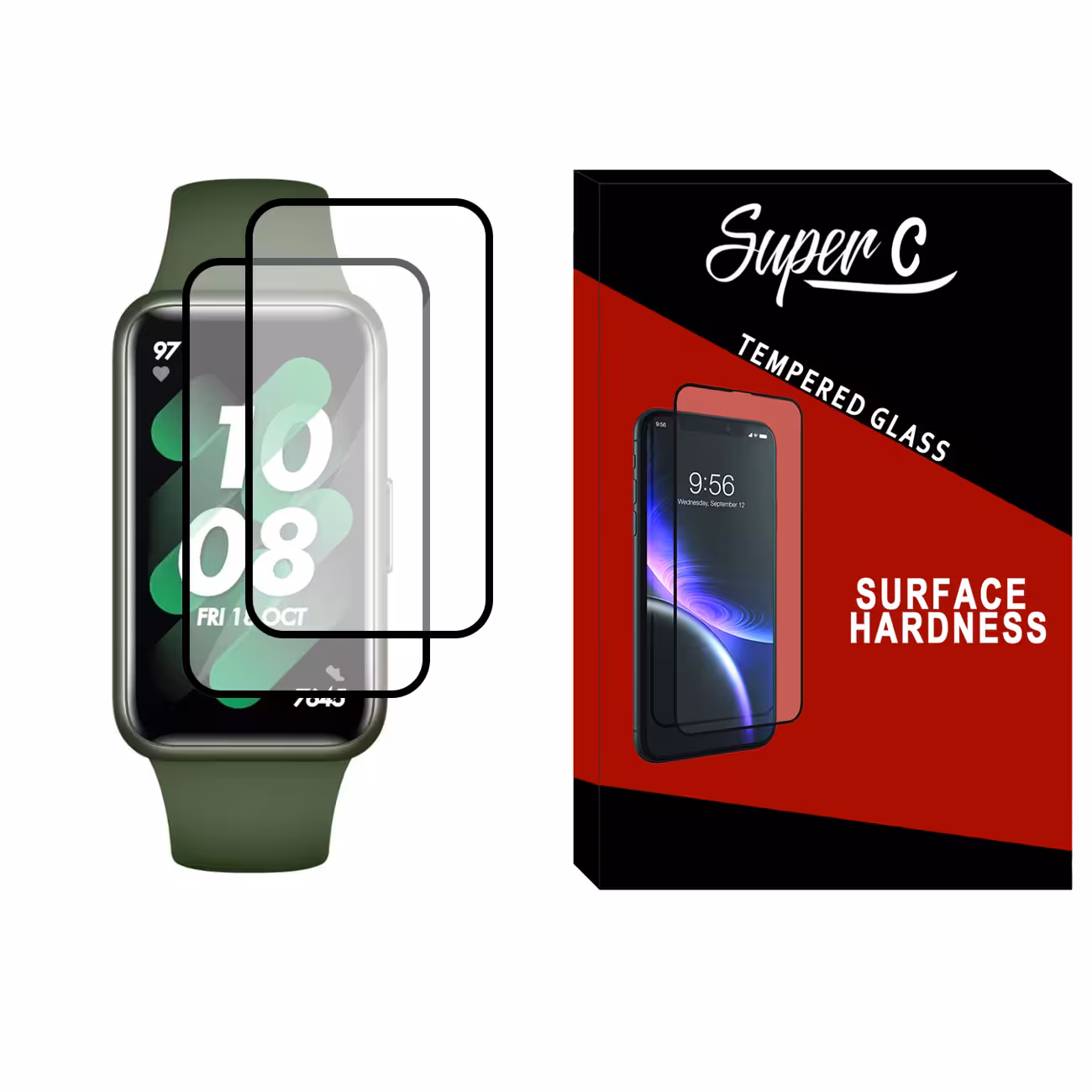 محافظ صفحه نمایش نانو سوپرسی مدل SRC مناسب برای ساعت هوشمند هوآوی Watch Band 7 بسته دو عددی
