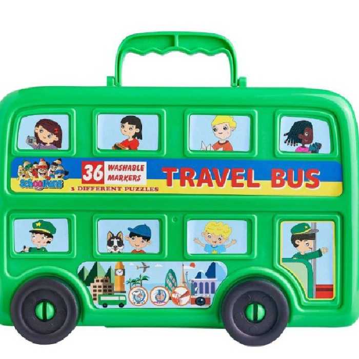 ست ماژیک رنگ آمیزی Travel bus اسکول فنس