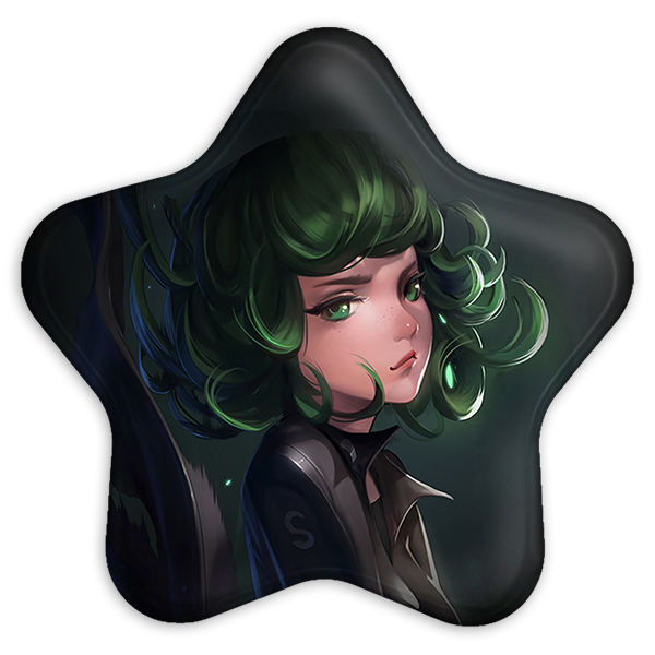 پیکسل خندالو طرح تاتسوماکی انیمه مرد تک مشتی مدل ستاره ای کد 11397