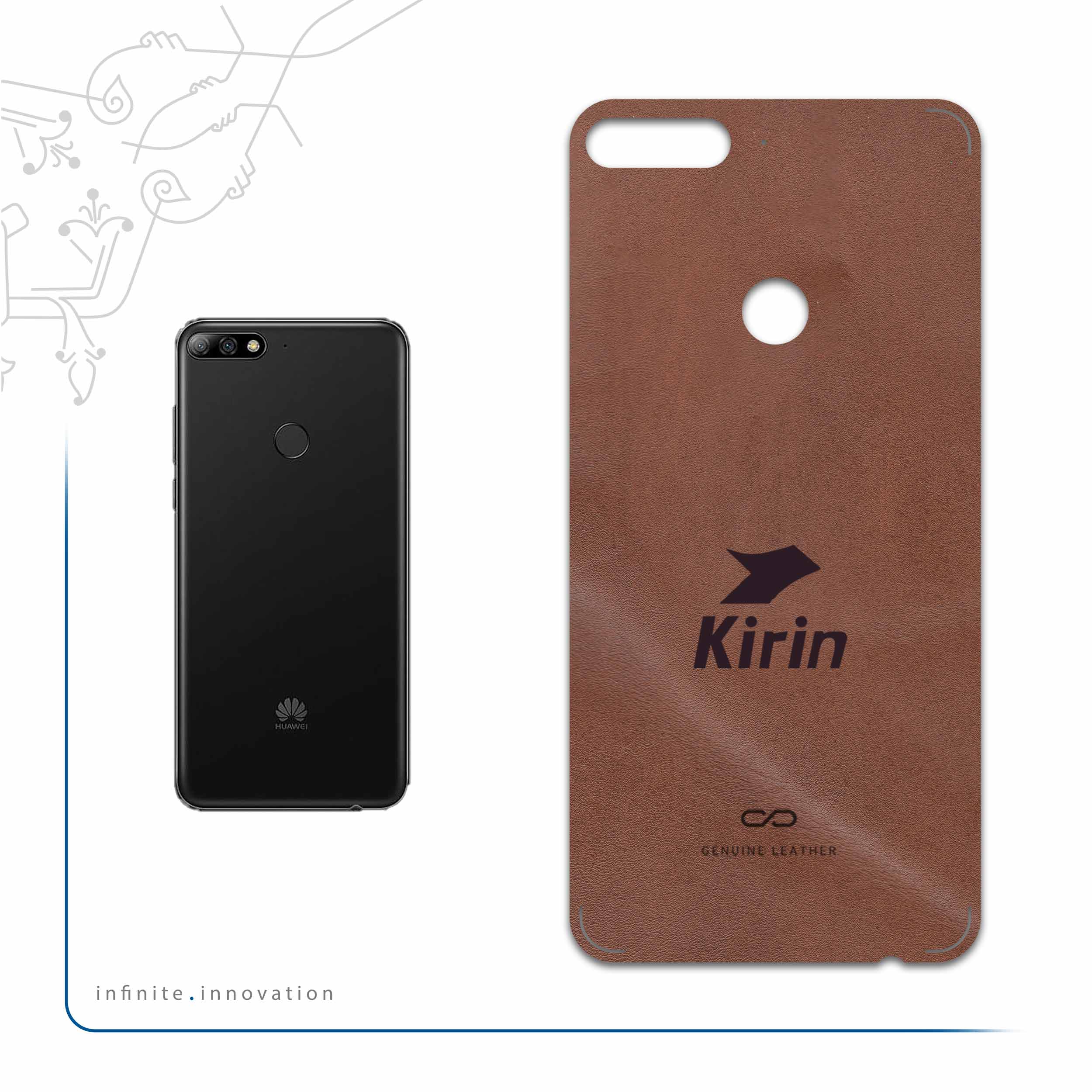 برچسب پوششی ماهوت مدل MNL-KRN مناسب برای گوشی موبایل هوآوی Y7 Prime 2018