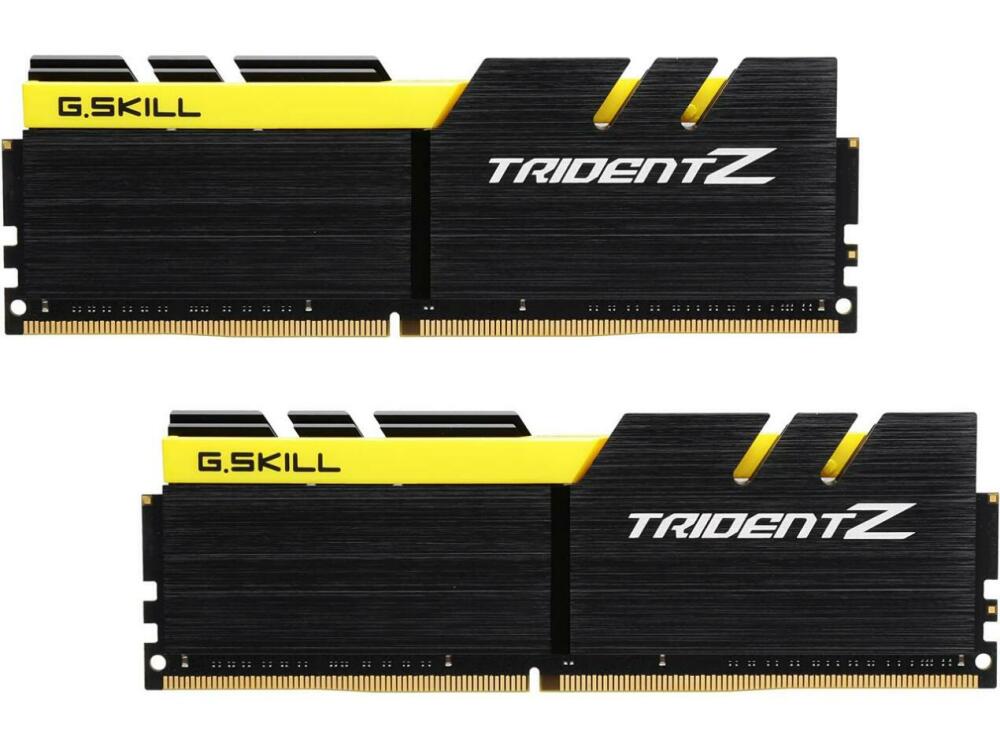 رم جی اسکیل Trident Z Yellow 16GB 8GBx2 3200Mhz CL16