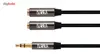کابل AUX Y SPLITTER کی نت پلاس مدل KP-C1013 به طول 0.25 متر