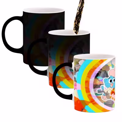 ماگ حرارتی کاکتی طرح کارتون The Amazing World Of Gumball مدل mgh23385