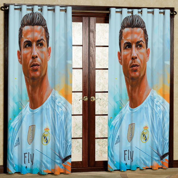 پرده پانچی مدل مخمل کد 6138 سایز 280x140 سانتی متر