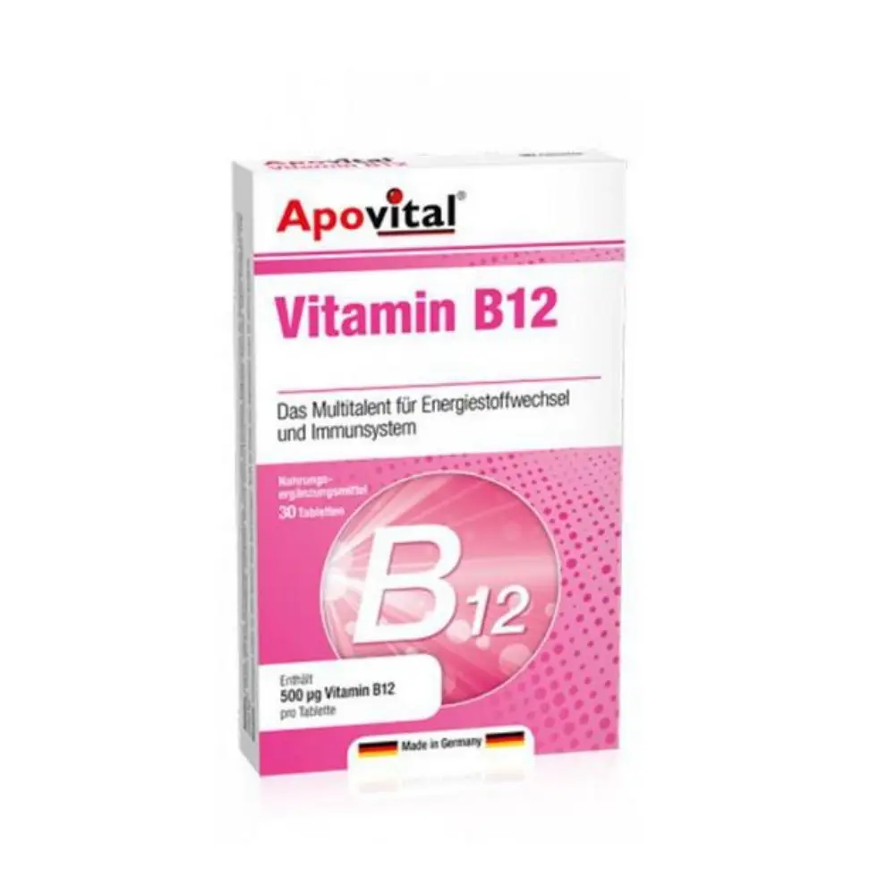 قرص ویتامین ب12 500 میکروگرم آپوویتال 30 عددی