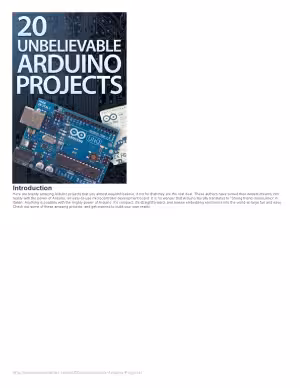 خرید و دانلود نسخه کامل کتاب 20 Unbelievable Arduino Projects