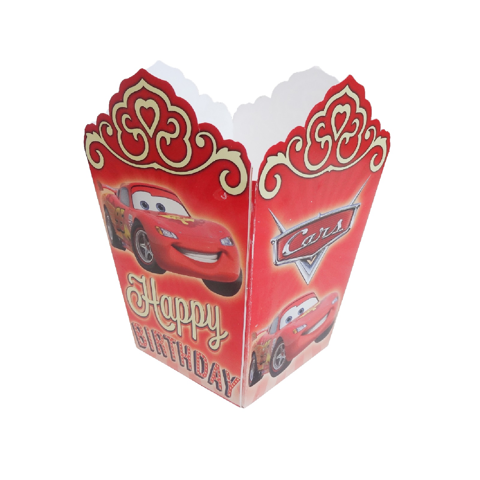 ظرف پاپ کورن مستر تم طرح ماشین مک کوئین بسته 10 عددی