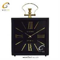 ساعت رومیزی اورجینال آرتمیس آلیاژ فلزی مشکی| کد رفرنس 20158، مدل: 2030Black Gold