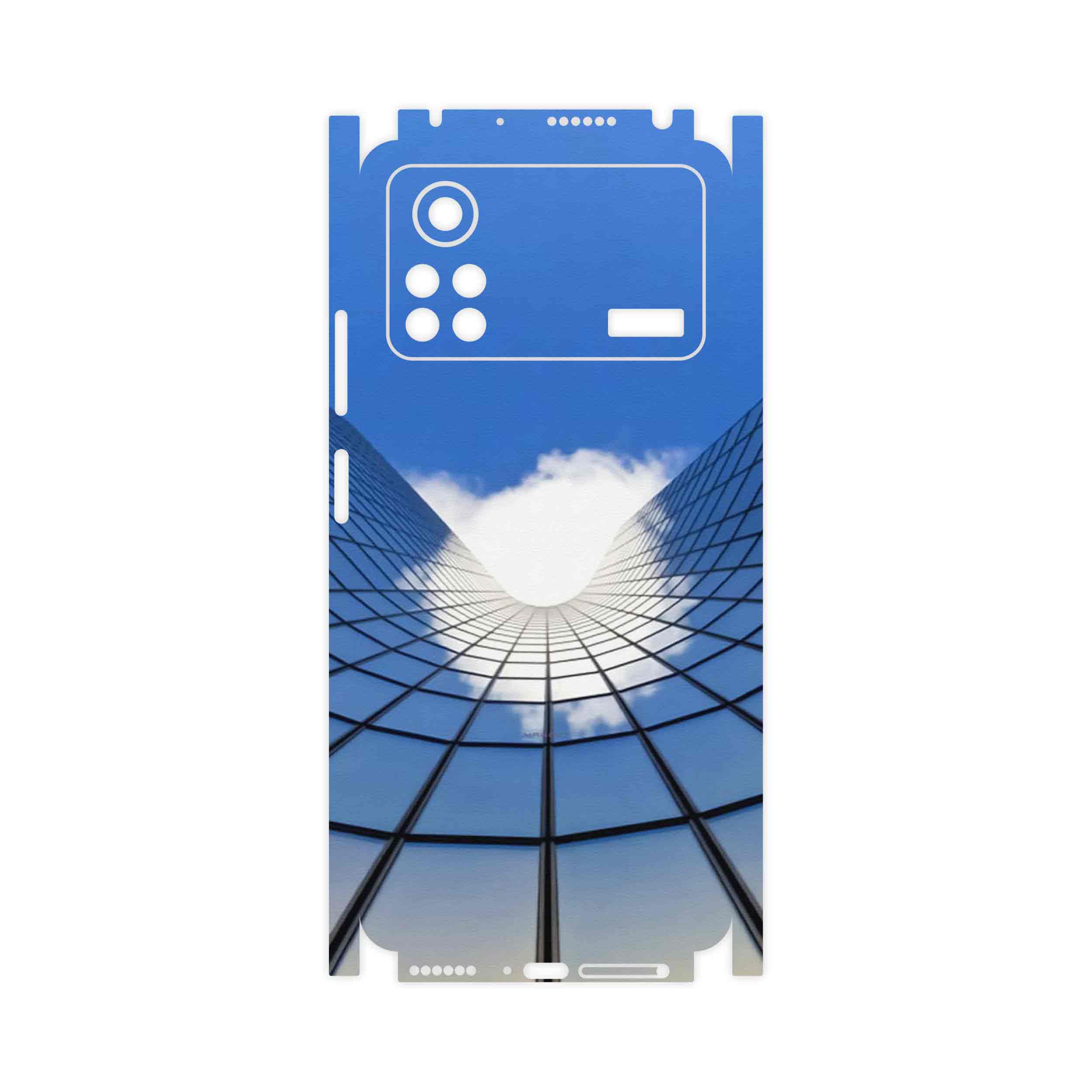 برچسب پوششی ماهوت مدل Glass skyscraper-FullSkin مناسب برای گوشی موبایل شیائومی Poco X4 Pro 5G