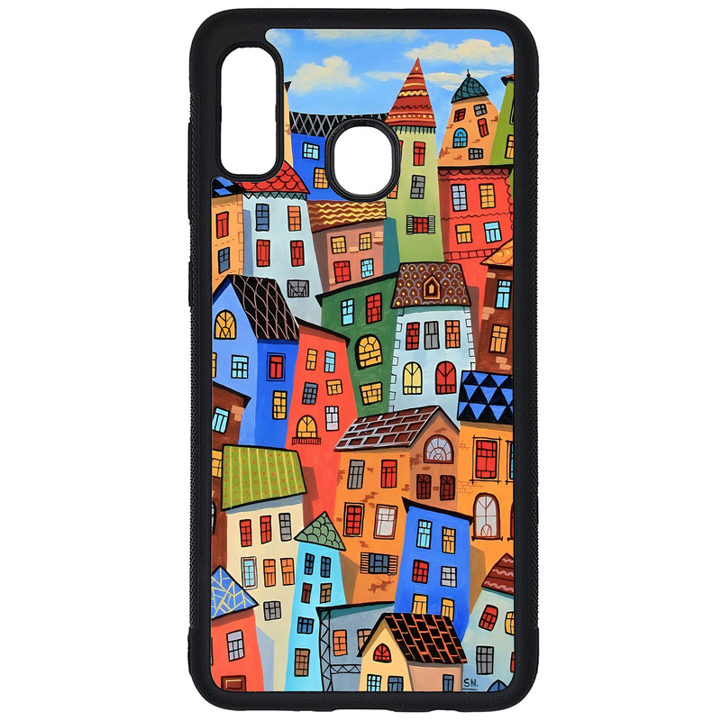 کاور طرح دهکده کد G-046 مناسب برای گوشی موبایل سامسونگ Galaxy A20 / A30 | دیجی قاب دونی