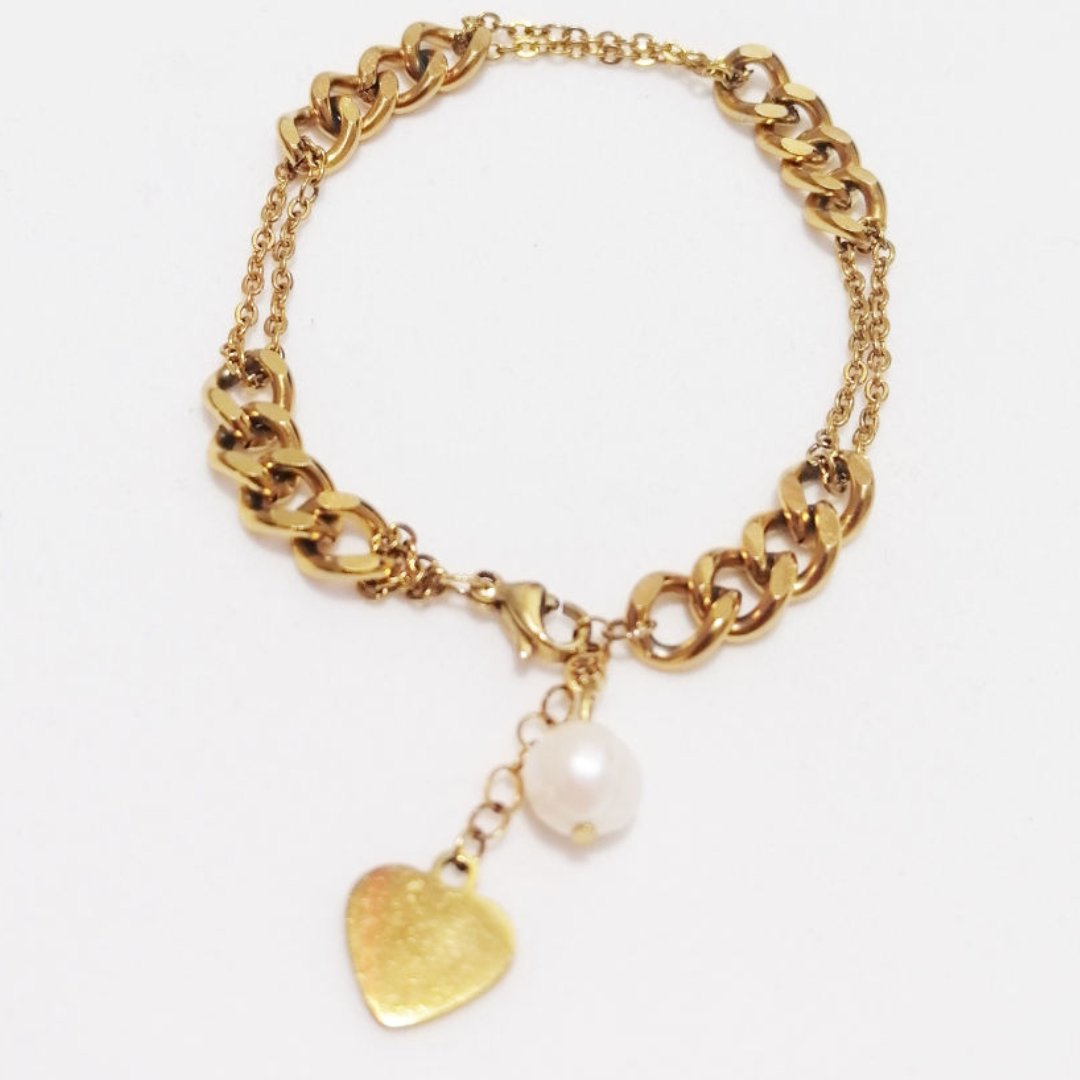 دستبند کارتیر و مروارید