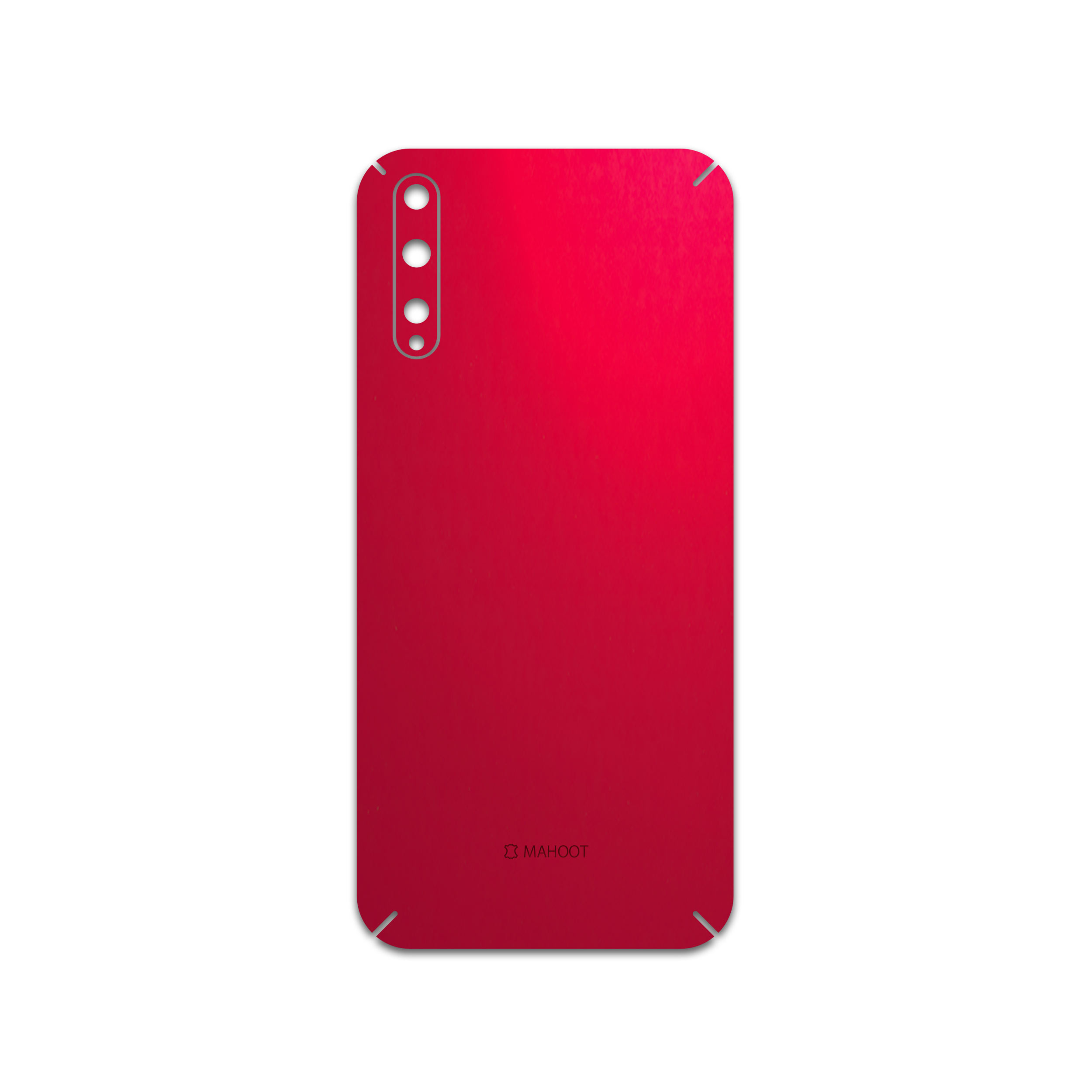 برچسب پوششی ماهوت مدل Matte-Warm-Red مناسب برای گوشی موبایل هوآوی Y8p