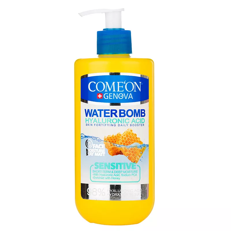 کرم صورت بمب آبرسان کامان با عصاره عسل مناسب پوست حساس حجم 500میل