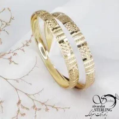 النگو خطی طلاروس 7میل طرح طلا کد 11655